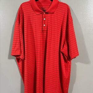 Red Striped Polo Shirt